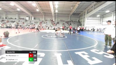 110 lbs Round Of 16 - Matthew Morenco, Cali Red vs Brady Layhue, Quest School Of Wrestling ES