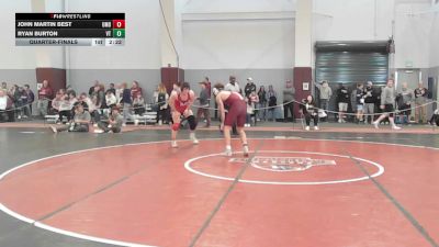 165 lbs Quarterfinal - John Martin Best, Maryland vs Ryan Burton, Virginia Tech
