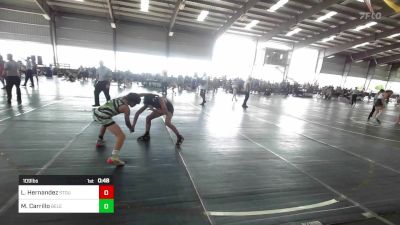 109 lbs Consi Of 4 - Leonel Hernandez, Stout Wr Acd vs Mason Carrillo, Belen Jr Wrestling