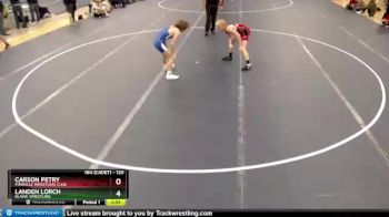 120 lbs Quarterfinal - Carson Petry, Pinnacle Wrestling Club vs Landen Lorch, Blaine Wrestling