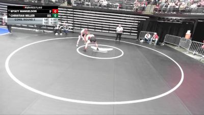 5A 157 lbs Cons. Round 3 - Christian Miller, Box Elder vs Wyatt Mangelson, Spanish Fork