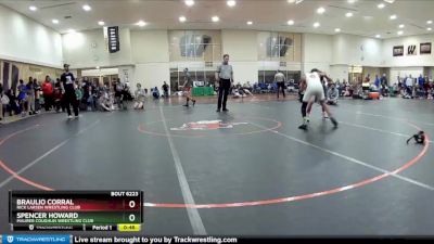 110 lbs Cons. Round 4 - Spencer Howard, Maurer Coughlin Wrestling Club vs Braulio Corral, Rick Larsen Wrestling Club