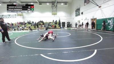 131 lbs 1st Place Match - Ashlee Gutierrez, Sacramento City College vs Zitlali Sarmiento, Mt. San Antonio College