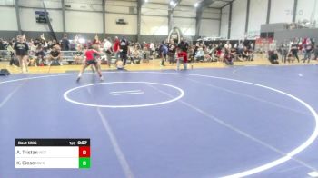 123 lbs Semifinal - Amayah Tristan, Victory Wrestling-Central WA vs Korie Giese, NW Spartans