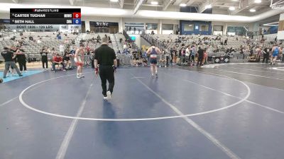126 lbs Cons. Quarters - Carter Tughan, Mat Demon Wrestling Club vs Seth Hall, Sanderson Wrestling Academy