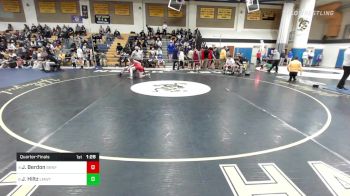 145 lbs Quarterfinal - Josh Berdon, Branford vs James Hiltz, Lyman Mem/Windham Tech