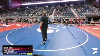 114 lbs Round 3 - Isaac Ness, Team Braves Wrestling Club vs Finn Stalick, Sheridan Wrestling Club