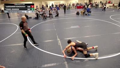 14U - 105 lbs 3rd Place Match - Chael Johnson, New Ulm Rolling Thunder Wrestling Club vs Aleksander Kokotovich, Prior Lake Wrestling Club