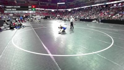 157 lbs Quarters - Emmett Collins, Mineral Point vs Gavin Tritz, Assumption/Pacelli