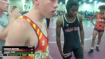 138 lbs Round 1 (10 Team) - Dawson Brimmer, Columbus St. Franics DeSales vs Robert Hunt, Palm Bay