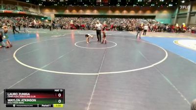 55-58 lbs Round 2 - Lauro Zuniga, Ceres Pups Wrestling Club vs Waylon Atkinson, Gold Rush Reno