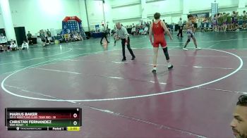 132 lbs Round 1 (16 Team) - Christan Fernandez, War Ready vs Marius Baker, S.E.O. Wrestling Club- Team Red