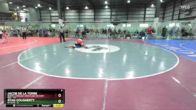 132 lbs Round 1 (4 Team) - Jacob De La Torre, NORTH CAROLINA WRESTLING FACTORY - RED vs Ryan Dougherty, D1 ELITE