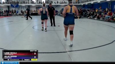 143 lbs Cons. Round 2 - Rylee Rodish, Buena Vista vs Lanie Cecala, Augustana (IL)