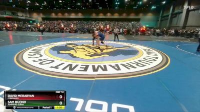 190 lbs Champ. Round 2 - David Merabyan, Coronado vs Sam Buono, Junipero Serra