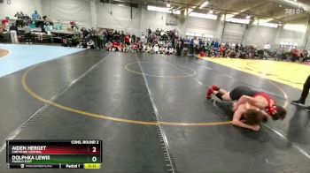 150 lbs Cons. Round 2 - Aiden Herget, Cheyenne Central vs Dolphka Lewis, Pueblo East