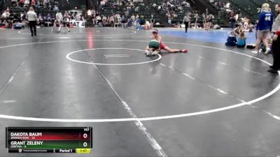 157 lbs Round 2 (16 Team) - Dakota Baum, Broken Bow vs Grant Zeleny, Gretna