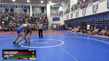 190 lbs Cons. Round 2 - Luke Walz, DEFIANCE vs Cole McStoots, Fairview (Sherwood)