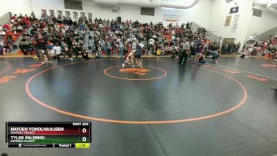 160B Round 3 - Hayden VonOlnhausen, Huntley Project vs Tyler Palermo, Natrona County