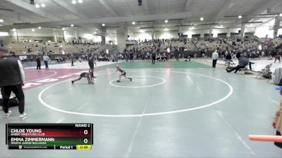 65 lbs Round 2 - Chloe Young, Rabbit Wrestling Club vs Emma Zimmermann, Sparta Junior Bulldogs