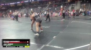 138 lbs Cons. Round 3 - Zoey Barber, Team Nebraska vs Myleigh Hammarbeck, Team Texas