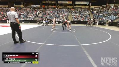 5A - 106 lbs 5th Place Match - Leo Cisper, Overland Park-St. Thomas Aquinas vs Caden Garcia, Lansing