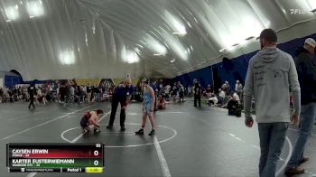 92 lbs Round 1 (3 Team) - Caysen Erwin, FORGE vs Karter Eusterwiemann, Warrior RTC