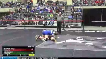 132 lbs Champ. Round 2 - Shayla Diaz, Marinette vs Aevri Ciha, Cambridge