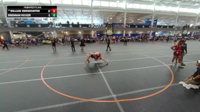 150 lbs Cons. Round 3 - Brennan Kicker, Unattached vs William Emendorfer, Baylor