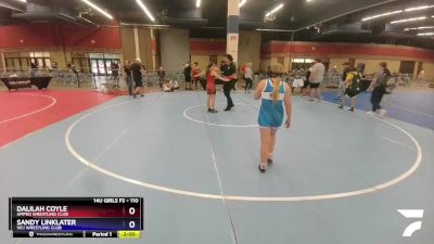 110 lbs Cons. Semi - Dalilah Coyle, Amped Wrestling Club vs Sandy Linklater, Vici Wrestling Club