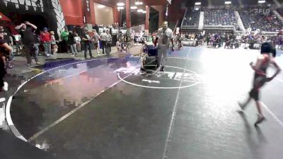 66 lbs Consi Of 8 #2 - Akayla Hallcroft, Eastside United vs Cash Nehl, Worland WC