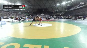 Boys 1A 157 lbs Quarterfinal - Kingston Case, Hoquiam vs Henry Tobin, Mount Baker