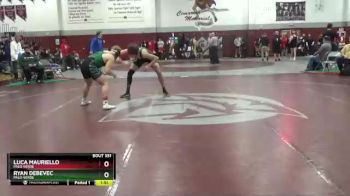 182 lbs Quarterfinal - Luca Mauriello, Palo Verde vs Ryan Debevec, Palo Verde