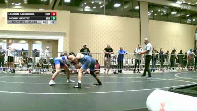 132 lbs Consolation - Landon Salindong, Durham Elite vs Jhonny Benitez, Wright Wreslting Academy