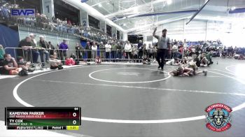 64 lbs Round 2 (4 Team) - Kamdynn Parker, East Kansas Eagles Gold vs Ty Cox, Midwest Gold