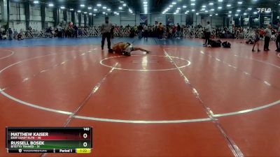 140 lbs Rd# 8- 12:30pm Saturday Final Pool - Russell Bosek, Bitetto Trained vs Matthew Kaiser, East Coast Elite