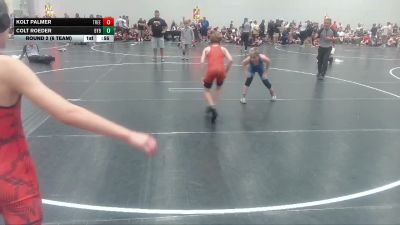 89 lbs Round 2 (6 Team) - Colt Roeder, Backyard Brawlers vs Kolt Palmer, Treehouse WA