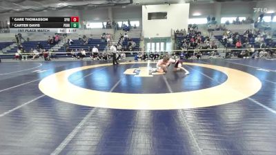 165 lbs 1st Place Match - Carter Davis, Pennsylvania College Of Technology vs Gabe Thomasson, Springfield