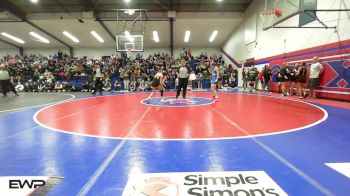 73-82 lbs Rr Rnd 3 - Jersey Skaggs, Sand Springs JH (SS) vs Sophia Whitenack, Pryor Tigers Wrestling
