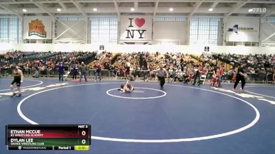 57 lbs Cons. Round 4 - Ethan McCue, B2 Wrestling Academy vs Dylan Lee, Savage Wrestling Club