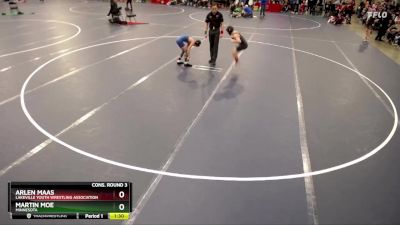 84 lbs Cons. Round 3 - Arlen Maas, Lakeville Youth Wrestling Association vs Martin Moe, Minnesota