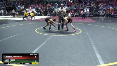 93 lbs Champ. Round 1 - Camden Spiniolas, Richmond WC vs Luca Filice, Mat Rat WC