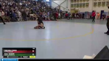 120 lbs Semifinal - Holt Baker, Cape Henlopen H S vs Trevor Copes, Milford Senior