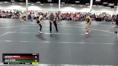 64 lbs Round 1 (8 Team) - Jackson Beegle, Ohio Gold vs John Byers, Terps East Coast Elite