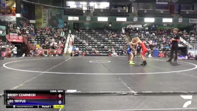 56 lbs Cons. Semi - Brody Czarnecki, IL vs Leo Tryfus, FL