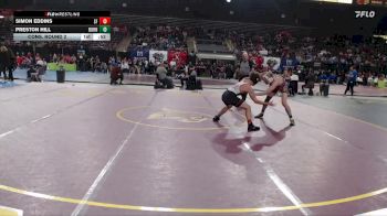 144 lbs Cons. Round 2 - Simon Eddins, South Fremont vs Preston Hill, Burns