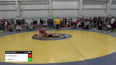 C-138 lbs Consi Of 16 #1 - Alexander Parada-Edwards, OH vs Gradyn Shuck, PA