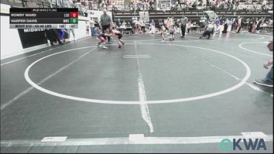 43-46 lbs Rr Rnd 1 - Rowdy Ward, Lexington Wrestling Club vs Harper Davis, Moodys Wrestling Club