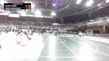 190 lbs Semifinal - Brock Gustaveson, Gonzaga Prep vs Blaise Turner, American Falls