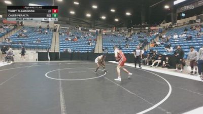 141 lbs Champ. Round 1 - Timmy Plamondon, Grand View (Iowa) vs Caleb Peralta, Benedictine College